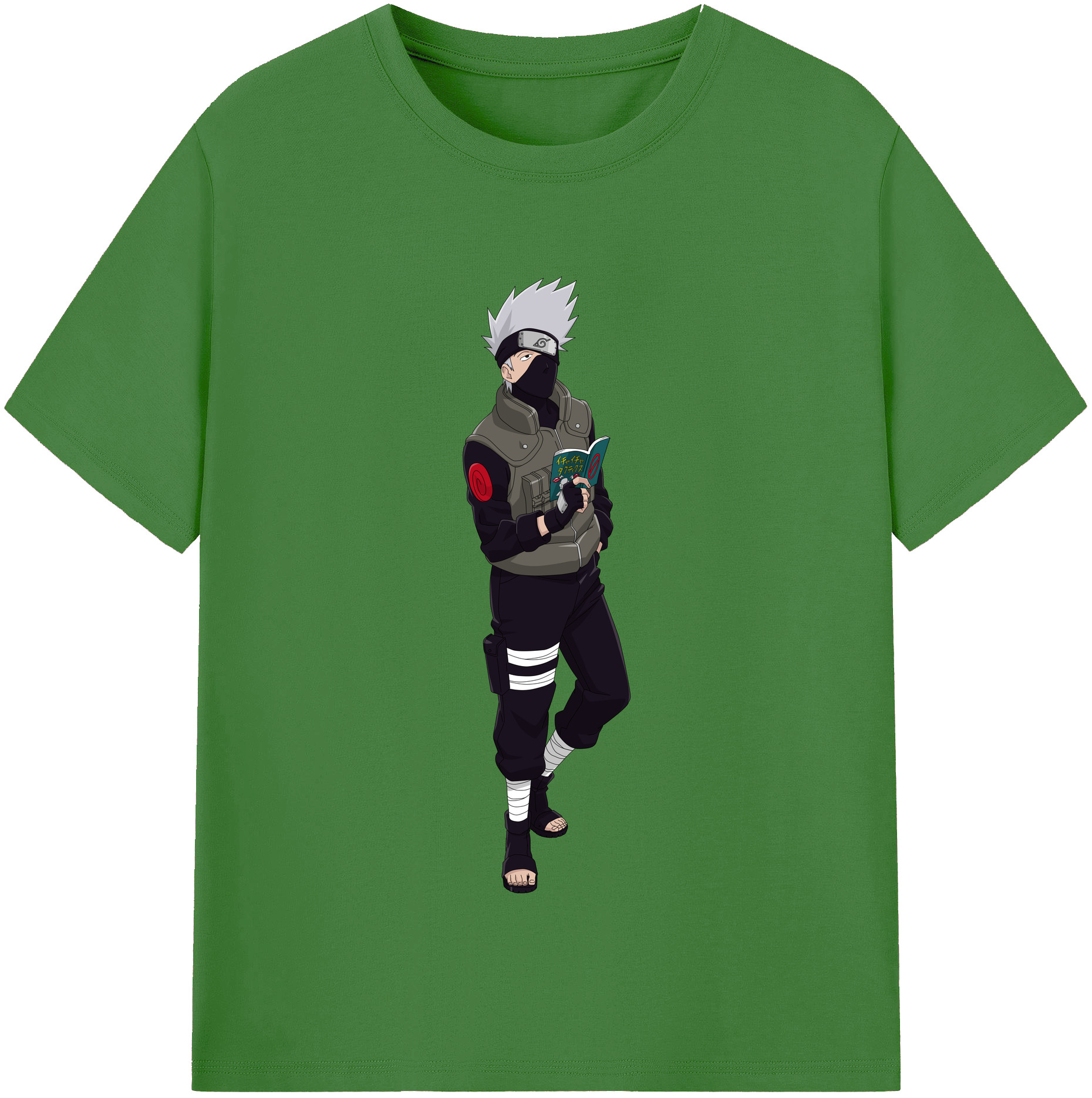 （画像用） NARUTO -ナルト- はたけ カカシ Hatake Kakashi レディースカジュアルプリントTシャツ（綿100％）